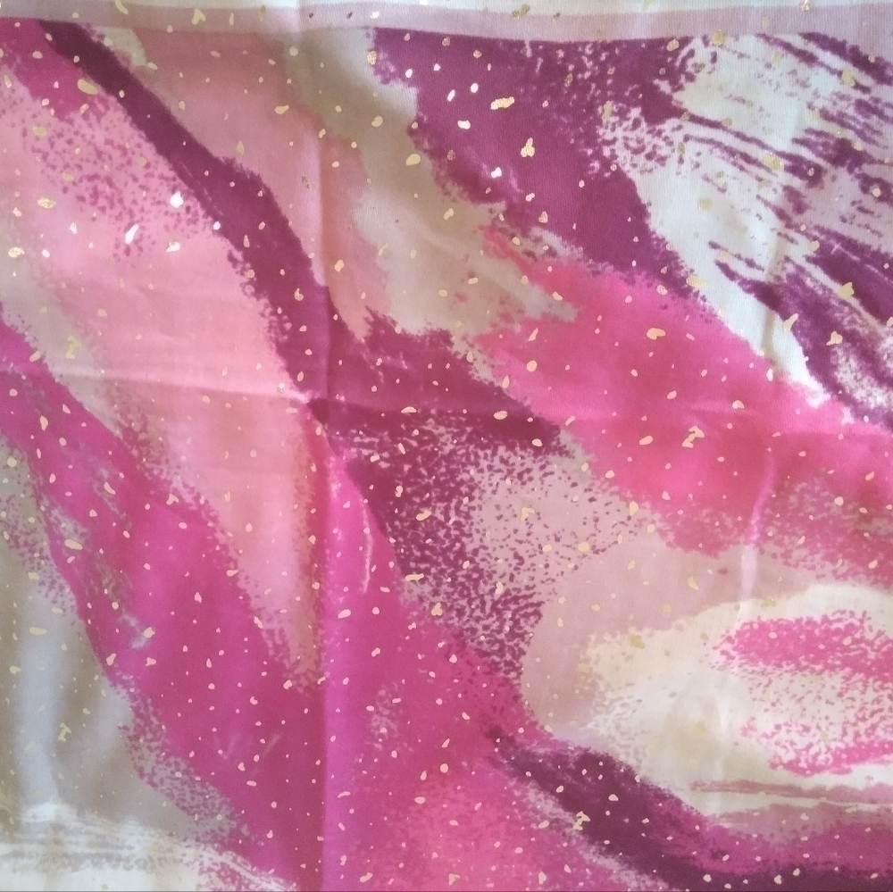 Abstract Pattern Scarf In Pink - Picture 5 of 10